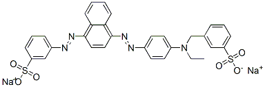disodium 3-[[ethyl[4-[[4-[(3-sulphonatophenyl)azo]-1-naphthyl]azo]phenyl]amino]methyl]benzenesulphonate CAS#: 70210-06-9