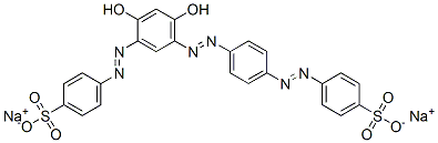 disodium 4-[[2,4-dihydroxy-5-[[4-[(4-sulphonatophenyl)azo]phenyl]azo]phenyl]azo]benzenesulphonate CAS#: 70210-07-0