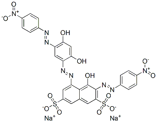 disodium 5-[[2,4-dihydroxy-5-[(4-nitrophenyl)azo]phenyl]azo]-4-hydroxy-3-[(4-nitrophenyl)azo]naphthalene-2,7-disulphonate CAS#: 70210-24-1