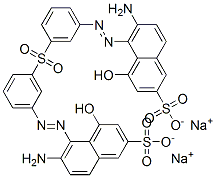 disodium 5,5'-[sulphonylbis(3,1-phenyleneazo)]bis[6-amino-4-hydroxynaphthalene-2-sulphonate] CAS#: 70210-45-6