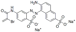 disodium 6-amino-5-[[5-[(2-bromo-1-oxoallyl)amino]-2-sulphonatophenyl]azo]naphthalene-2-sulphonate CAS#: 70210-41-2