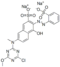 disodium 7-[(4-chloro-6-methoxy-1,3,5-triazin-2-yl)methylamino]-4-hydroxy-3-[(2-sulphonatophenyl)azo]naphthalene-2-sulphonate CAS#: 71735-75-6