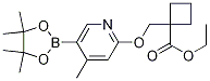 ethyl 1-(((4-Methyl-5-(4,4,5,5-tetraMethyl-1,3,2-dioxaborolan-2-yl)pyridin-2-yl)oxy)Methyl)cyclobutanecarboxylate CAS#: 1383001-20-4