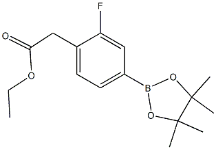 ethyl 2-(2-fluoro-4-(4,4,5,5-tetramethyl-1,3,2-dioxaborolan-2-yl)phenyl)acetate CAS#: 1351500-37-2