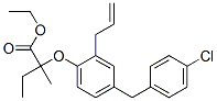 ethyl 2-[4-[(4-chlorophenyl)methyl]-2-prop-2-enyl-phenoxy]-2-methyl-bu tanoate CAS#: 71549-02-5