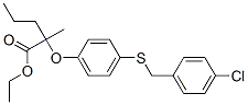 ethyl 2-[4-[(4-chlorophenyl)methylsulfanyl]phenoxy]-2-methyl-pentanoat e CAS#: 71547-93-8