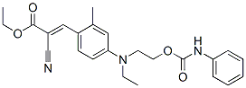 ethyl 2-cyano-3-[4-[ethyl[2-[[(phenylamino)carbonyl]oxy]ethyl]amino]-2-methylphenyl]acrylate CAS#: 71032-97-8