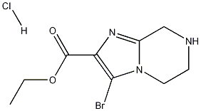 ethyl 3-bromo-5,6,7,8-tetrahydroimidazo[1,2-a]pyrazine-2-carboxylate hydrochloride CAS#: 1170568-70-3