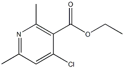 ethyl 4-chloro-2,6-dimethyl-pyridine-3-carboxylate CAS#: 70271-80-6