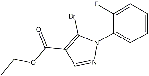 ethyl 5-bromo-1-(2-fluorophenyl)-1H-pyrazole-4-carboxylate CAS#: 1245101-35-2