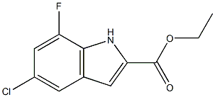 ethyl 5-chloro-7-fluoro-1H-indole-2-carboxylate CAS#: 1204501-37-0