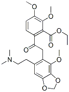 ethyl 6-[[6-[2-(dimethylamino)ethyl]-4-methoxy-1,3-benzodioxol-5-yl]acetyl]-2,3-dimethoxybenzoate CAS#: 71685-41-1