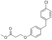methyl 3-[4-[(4-chlorophenyl)methyl]phenoxy]propanoate CAS#: 71549-07-0