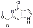 methyl 4-chloro-1H-pyrrolo[3,2-c]pyridine-6-carboxylate CAS#: 1244949-71-0