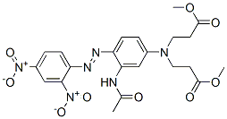 methyl N-[3-(acetylamino)-4-[(2,4-dinitrophenyl)azo]phenyl]-N-(3-methoxy-3-oxopropyl)-beta-alaninate CAS#: 70729-65-6