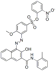 nitrophenyl 3-[[2-hydroxy-3-[(2-methylphenyl)carbamoyl]-1-naphthyl]azo]-4-methoxybenzenesulphonate CAS#: 72639-39-5