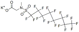 potassium N-[(heptadecafluorooctyl)sulphonyl]-N-methylglycinate CAS#: 70281-93-5