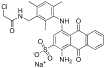 sodium 1-amino-4-[[3-[[(chloroacetyl)amino]methyl]-2,4,6-trimethylphenyl]amino]-9,10-dihydro-9,10-dioxoanthracene-2-sulphonate CAS#: 70209-96-0