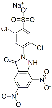 sodium 2,5-dichloro-4-(1,3-dihydro-5,7-dinitro-3-oxo-2H-indazol-2-yl)benzenesulphonate CAS#: 70209-94-8