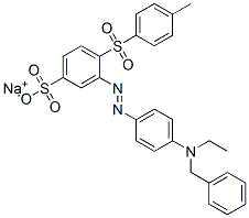 sodium 3-[[4-[ethyl(phenylmethyl)amino]phenyl]azo]-4-[(4-methylphenyl)sulphonyl]benzenesulphonate CAS#: 71598-25-9