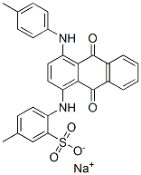 sodium 4-[[9,10-dihydro-9,10-dioxo-4-(p-tolylamino)-1-anthryl]amino]toluene-3-sulphonate CAS#: 71195-66-9