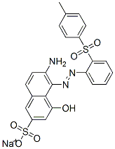 sodium 6-amino-4-hydroxy-5-[[2-[(p-tolyl)sulphonyl]phenyl]azo]naphthalene-2-sulphonate CAS#: 71873-41-1