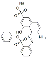 sodium 6-amino-4-hydroxy-5-[[2-(phenoxysulphonyl)phenyl]azo]naphthalene-2-sulphonate CAS#: 70209-95-9