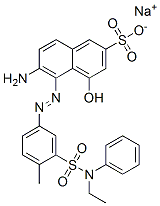 sodium 6-amino-5-[[3-[(ethylphenylamino)sulphonyl]-4-methylphenyl]azo]-4-hydroxynaphthalene-2-sulphonate CAS#: 71278-42-7