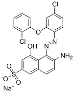 sodium 6-amino-5-[[4-chloro-2-(2-chlorophenoxy)phenyl]azo]-4-hydroxynaphthalene-2-sulphonate CAS#: 70210-14-9