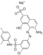 sodium 6-amino-5-[[4-chloro-3-[[(2,4-dimethylphenyl)amino]sulphonyl]phenyl]azo]-4-hydroxynaphthalene-2-sulphonate CAS#: 71873-39-7