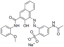 sodium N-acetyl-2-[[2-hydroxy-3-[(2-methoxyanilino)carbonyl]-1-naphthyl]azo]sulphanilate CAS#: 72269-59-1