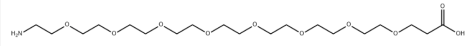 structure of Amino-PEG8-acid CAS 756526-04-2