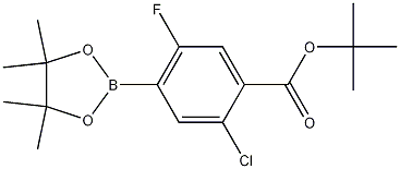 tert-Butyl 2-chloro-5-fluoro-4-(4,4,5,5-tetramethyl-1,3,2-dioxaborolan-2-yl)benzoate CAS#: 1218790-25-0