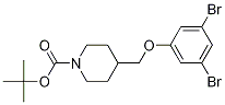 tert-Butyl 4-((3,5-dibromophenoxy)methyl)piperidine-1-carboxylate CAS#: 1257665-16-9