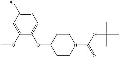 tert-Butyl 4-(4-bromo-2-methoxyphenoxy)piperidine-1-carboxylate CAS#: 1228957-01-4
