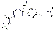 tert-Butyl 4-cyano-4-(4-(2,2-difluoroethoxy)phenyl)piperidine-1-carboxylate CAS#: 1375065-67-0