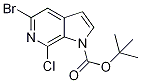 tert-Butyl 5-bromo-7-chloro-1H-pyrrolo-[2,3-c]pyridine-1-carboxylate CAS#: 1198096-55-7