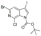 tert-Butyl 5-bromo-7-chloro-3-iodo-1H-pyrrolo[2,3-c]pyridine-1-carboxylate CAS#: 1198096-54-6