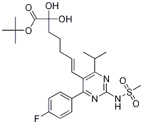 tert-Butyl-7-[4-(4-fluorophenyl)-6-isopropyl-2-mesylaminopyrimidin-5-yl]-(3R,5S)-dihydroxy-(E)-6-heptenoate CAS#: 1283766-30-2