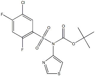 tert-Butyl[(5-chloro-2,4-difluorophenyl)sulfonyl]1,3-thiazol-4-ylcarbamate CAS#: 1235406-85-5