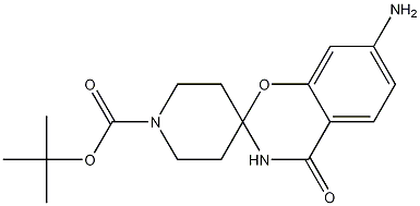 tert-Butyl7-amino-4-oxo-3,4-dihydrospiro[benzo[e][1,3]oxazine-2,4'-piperidine]-1'-carboxylate CAS#: 1192355-14-8