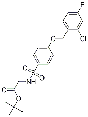 tert-butyl 2-(4-(2-chloro-4-fluorobenzyloxy)phenylsulfonaMido)acetate CAS#: 1206677-71-5
