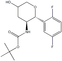tert-butyl [(2R,3S)-2-(2,5-difluorophenyl)-5-hydroxytetrahydro-2H-pyran-3-yl]carbaMate CAS#: 1172623-99-2