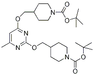 tert-butyl 4-(((2-(1-(tert-butoxycarbonyl)piperidin-4-yloxy)Methyl)-6-MethylpyriMidin-4-yloxy)Methyl)piperidine-1-carboxylate CAS#: 1289387-16-1