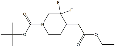 tert-butyl 4-(2-ethoxy-2-oxoethyl)-3,3-difluoropiperidine-1-carboxylate CAS#: 1334412-95-1