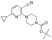 tert-butyl 4-(3-cyano-6-cyclopropyl-2-pyridinyl)tetrahydro-1(2H)-pyrazinecarboxylate CAS#: 1135283-84-9