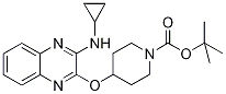 tert-butyl-4-(3-(cyclopropylaMino)quinoxalin-2-yloxy)piperidine-1-carboxylate, 98+% C21H28N4O3, 分子量 384.47 CAS#: 1185318-18-6