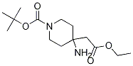 tert-butyl 4-amino-4-(2-ethoxy-2-oxoethyl)piperidine-1-carboxylate CAS#: 1333222-34-6