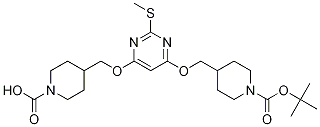 tert-butyl 4,4'-(2-(Methylthio)pyriMidine-4,6-diyl)bis(oxy)bis(Methylene)dipiperidine-1-carboxylate CAS#: 1353948-09-0