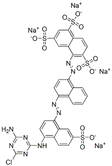 tetrasodium 5-[[4-[[4-[(4-amino-6-chloro-1,3,5-triazin-2-yl)amino]-7-sulphonato-1-naphthyl]azo]-1-naphthyl]azo]naphthalene-1,3,6-trisulphonate CAS#: 70224-59-8